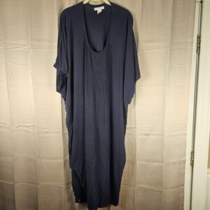 Barefoot Dreams Lightweight Navy Sleep Caftan - Women's Intimates